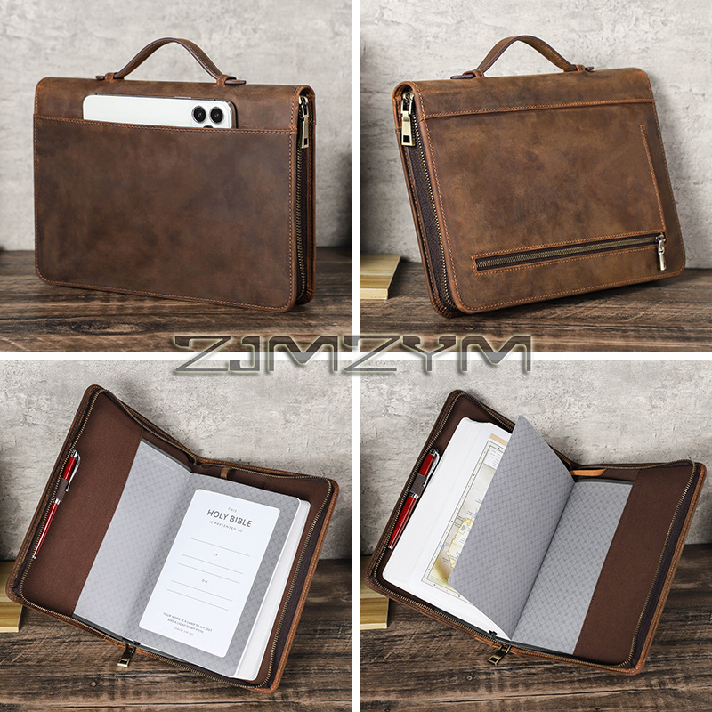 Stationery Supplies Business - Retro Leather Notebook Cover Case Handmade