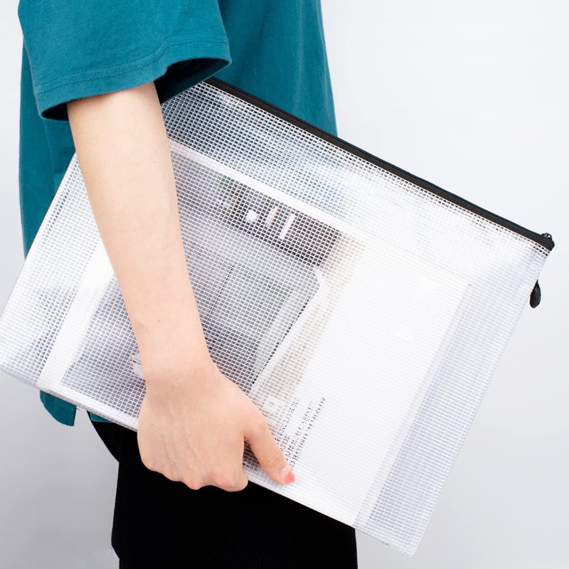 Mesh Zipper Storage Bag Docume - Portfolio Folder Zip review and price