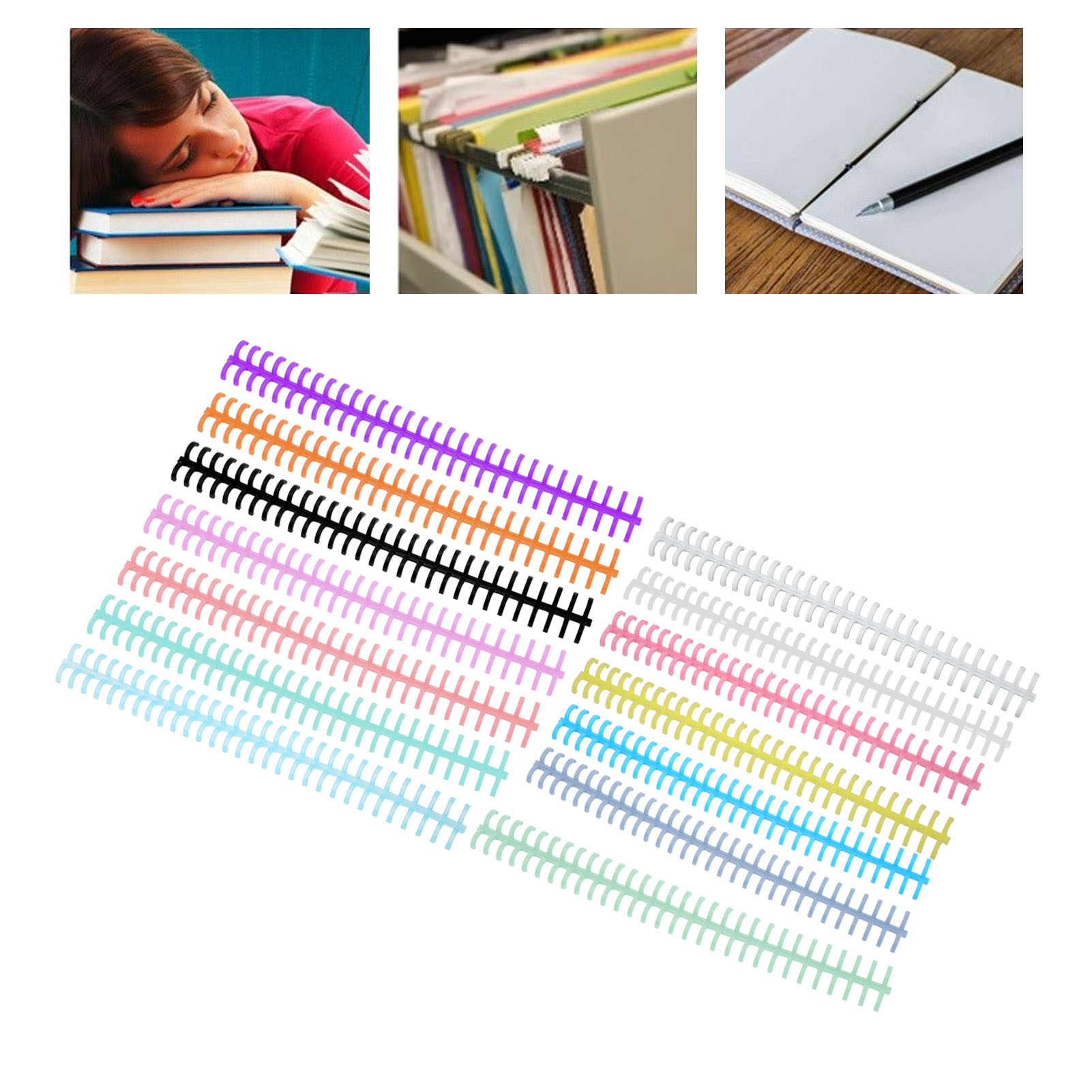 10PCS 30 Hole Loose Leaf Bindi - Binding Comb Plastic review and price