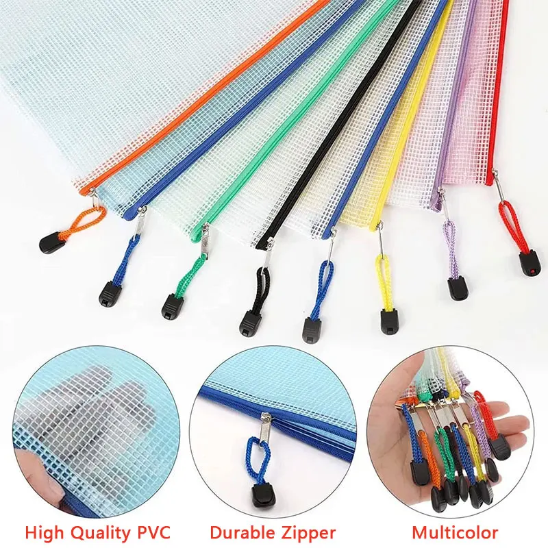 A3/A4/A5/A6 Mesh Zipper Pouch  - Portfolio Folder Zip review and price