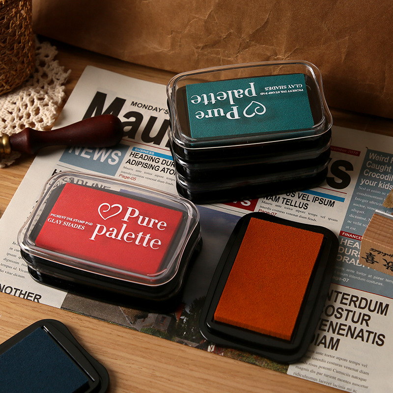 12 Colors Vintage Solid Color  - Self Inking Stamp review and price