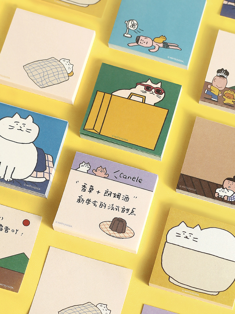 MATSUGODA Cute Cartoon Cat Pat - Graph Paper Pad review and price