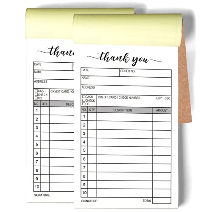 Thank You Receipt Book, 2 Pack - Carbon Copy Book review and price
