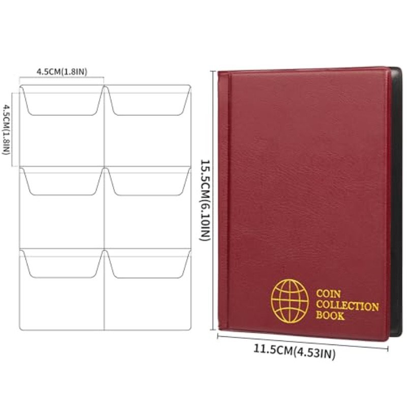 60Pocket Coin Collection Album - Binding Comb Plastic review and price