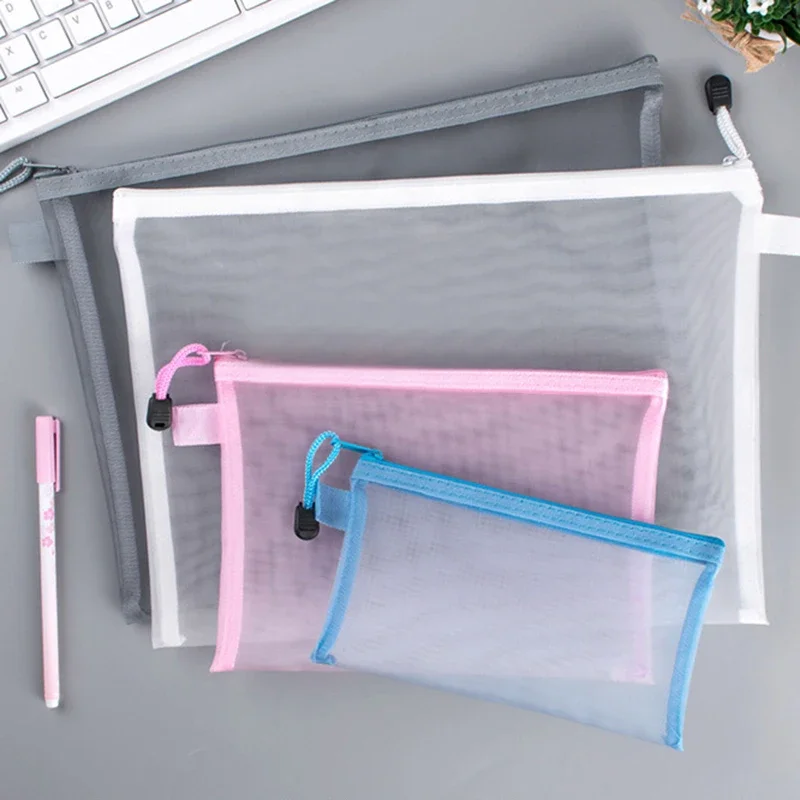 1Pcs A4/A5/A6 Mesh Zipper Pouc - Portfolio Folder Zip review and price