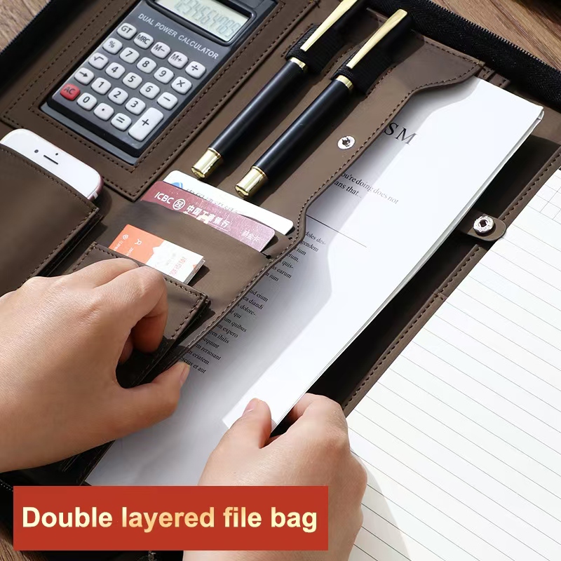 PU Leather Portafolio A4 Docum - Portfolio Folder Zip review and price